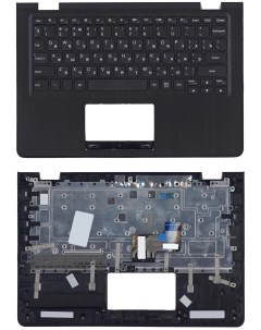 Клавиатура для Lenovo IdeaPad 300S 11IBR Series черная с черным топкейсом Sino power