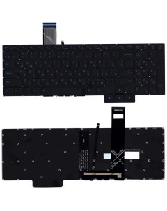 Клавиатура для Lenovo Y7000 R7000 Y7000P Series черная с синей подсветкой Sino power