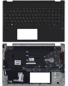 Клавиатура для HP 15 DQ топкейс черный Vbparts