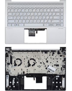 Клавиатура для HP Envy 14 EB топкейс серебрянный Vbparts