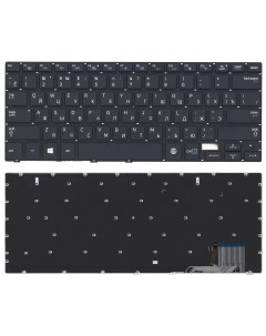 Клавиатура для Samsung NP730U3E NP740U3E черная с подсветкой Vbparts