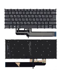 Клавиатура для Lenovo XIAOXIN Air 14 2019 540S 14 черная с подсветкой Vbparts