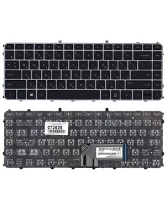Клавиатура для HP Envy 4 1000 6 1000 Series черная с серебристой рамкой без подсветки Sino power