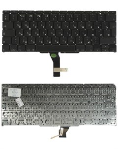 Клавиатура для Apple A1370 Series 2011 Плоский ENTER С поддержкой подсветки Vbparts