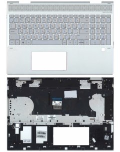 Клавиатура для HP Envy 15 DR 15 DS топкейс серебристый Vbparts