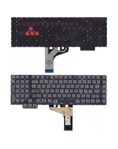 Клавиатура для HP Omen X 17 ap черная с подсветкой Vbparts
