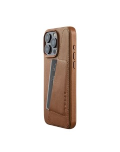 Защитный чехол Full Leather Magsafe для iPhone 15 Pro Max коричневый ICCL042TN Mujjo