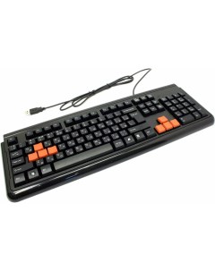 Проводная игровая клавиатура X7 G300 черно оранжевый A4tech