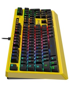 Проводная игровая клавиатура Bloody B810RC Punk желтый A4tech