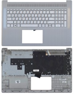 Клавиатура для HP 17 CN 17 CP топкейс серый ver 2 Vbparts