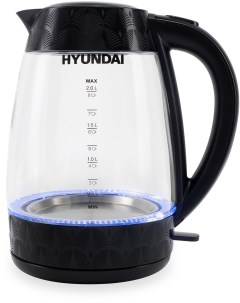 Чайник электрический HYK G4505 2 л черный прозрачный Hyundai