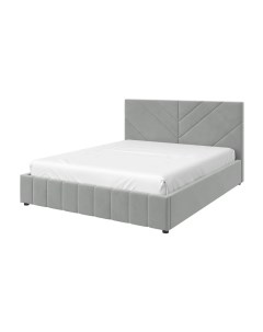 Кровать Нельсон Линия 160х200 Светло серый Вариант 5 Bravo мебель