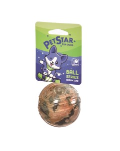 Игрушка для собак Мяч фактурный термопластичная резина 6 5см Pet star