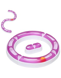 Игрушка для кошек 2 в 1 Круг и волна с 2 вариантами сборки белая фиолетовая Пижон
