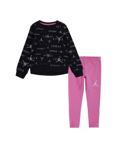 Детский костюм Комплект пуловер и брюки Iridescent Crew Legging Jordan