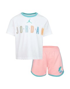 Детский костюм Детский комплект футболка и шорты Girls Short Set Jordan