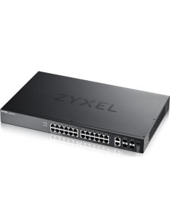 Коммутатор XGS2220 30F L3 Access switch rack 19 24xSFP 2xRJ 45 1 2 5 5 10G 4xSFP standalone cloud ma Zyxel