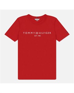 Женская футболка Signature Logo Flag Embroidery Tommy hilfiger