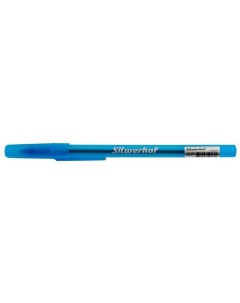Ручка шариков Round d 1мм чернила син одноразовая ручка линия 0 7мм кругл прозр корпус 12 шт кор Silwerhof