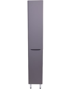 Шкаф пенал Бергамо 30 L с бельевой корзиной серый Style line
