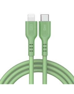 USB кабель GL870 Type C to Lightning silicone Cable 1m green Зми