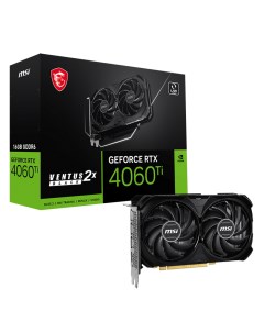 Видеокарта NVIDIA RTX 4060 Ti VENTUS 2X BLACK 16G Msi