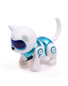 Робот кошка интерактивная Джесси русское озвучивание свет звук голубой Iq bot