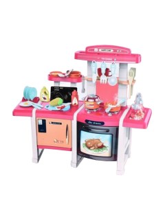 Игровой набор Кухня в компл кухонный гарнитур предметов 45шт свет звук пар эл пит Наша игрушка