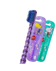 Детская зубная щетка Juicy Lab Магия единорога 6 бирюзовая и фиолетовая 2 шт Splat