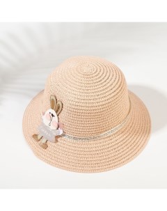Шляпа для девочки Зайка цвет розовый р р 52 Minaku