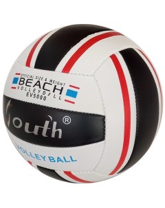 Мяч волейбольный PVC 2 5 250 гр машинная сшивка черный Sportex