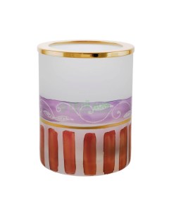Стакан для зубных щеток Decо round с декором золотисто разноцветный Windisch