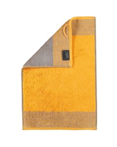 Полотенце махровое Two Tone 30x50см цвет желтый Cawo