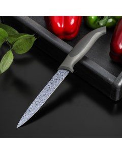 Нож с антиналипающим покрытием Гранит универсальный лезвие 12 5 см Доляна