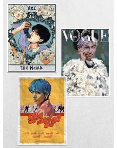 Постеры интерьерные K pop БТС Vogue Ru-print