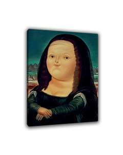 Картина для интерьера на холсте Мультяшная Мона Лиза 30х40 см Ru-print