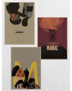 Постеры интерьерные музыка K pop Stray Kids промо Maniac Ru-print