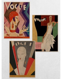 Постеры интерьерные VOGUE Ретро Обложки Ru-print
