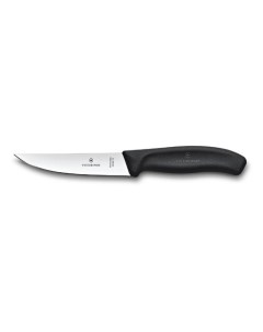 Нож кухонный Swiss Classic разделочный 120мм заточка прямая стальной черны Victorinox