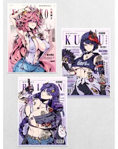 Постеры интерьерные Геншин Импакт Genshin Impact Ru-print