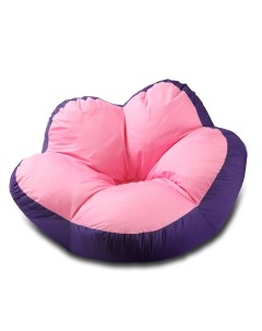 Кресло мешок Цветок XXXL розово фиолетовый Pufon