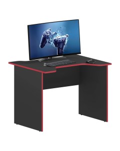 Компьютерный игровой стол SKILLL 100CA Антрацит Красный 100х80х75 5 см Skyland