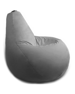 Кресло мешок Груша XXXL серый Pufon