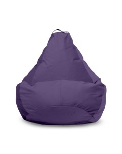 Кресло мешок Груша XXXL микровелюр фиолетовый Pufon