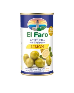 Оливки Farovila Manzanilla зелёные фаршированные лимоном El faro