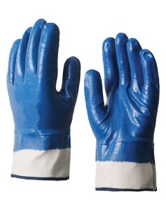 Перчатки Крага рабочие с полным нитриловым обливом жесткий манжет 1 пара Zizay