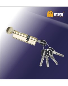 Цилиндровый механизм cw60 мм перфорированный ключ вертушка латунь Мсм