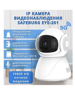 Камера видеонаблюдения IP EYE 201 5G с ночным видением HD 1080P для дома Safeburg
