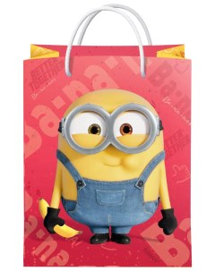 Пакет подарочный Minions 2 красный 18 х 22 3 х 10 см Nd play