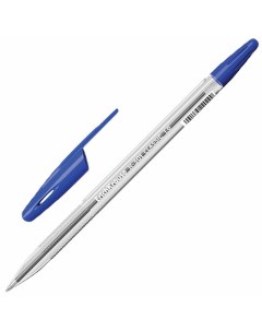 Ручка шариковая R 301 Classic синяя корпус прозрачный 43184 50 шт Erich krause